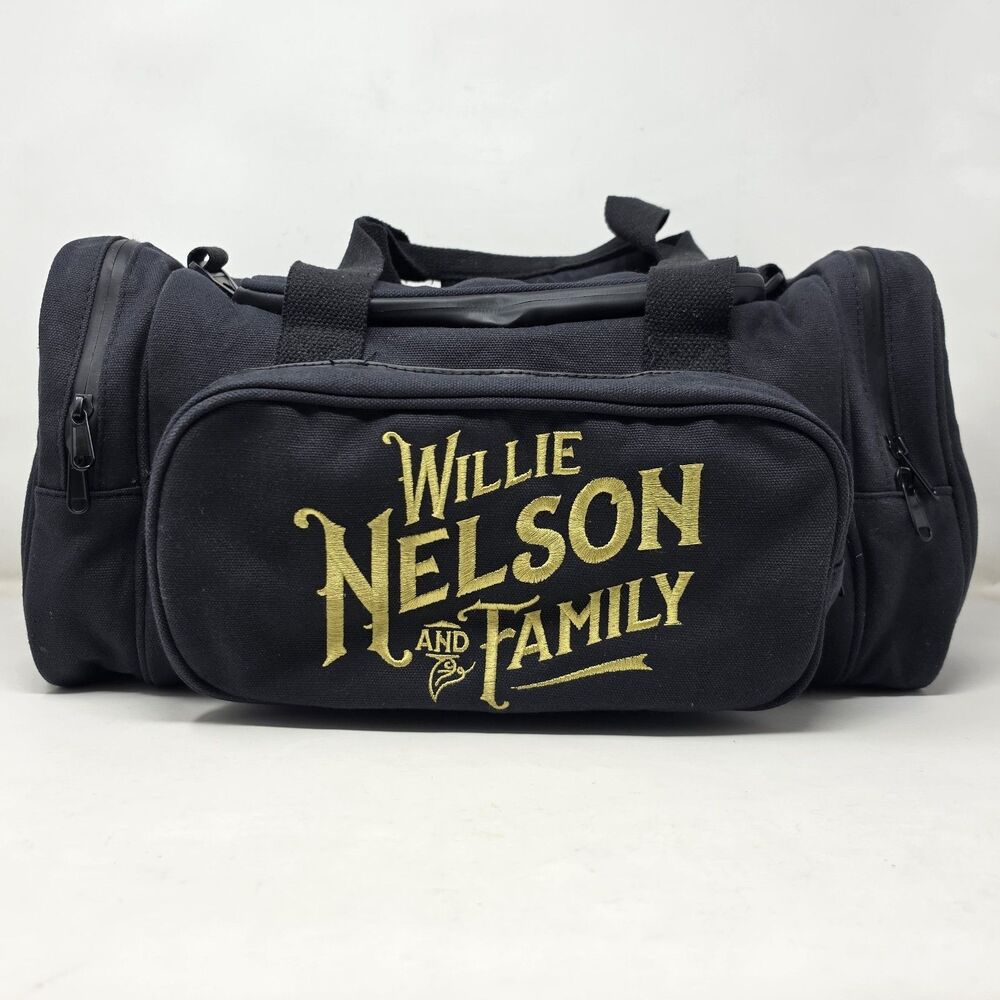 Willie Nelson & Family Embroidered Duffel Bag Gym Carry-on Country Music Legend